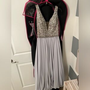 Prom dress with slit